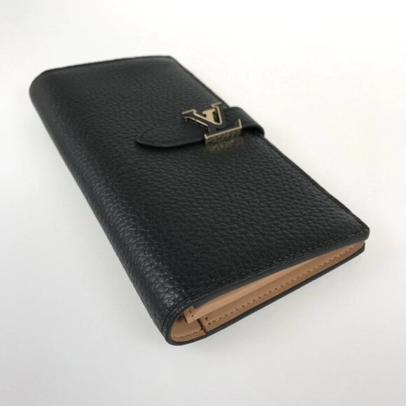 LOUIS VUITTON Taurillon Leather LV Vertical Wallet M81330 Long wallet bifold - Picture 13 of 16